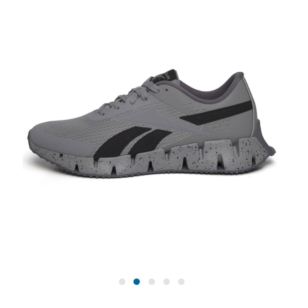 Reebok Men’s Zig Dynamica 2.0 Lace Up Grey/Black - Picture 2 of 10